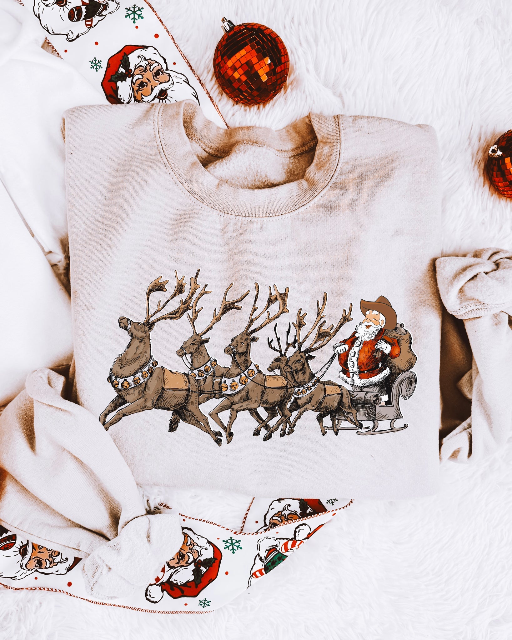 Cowboy Santa Crewneck