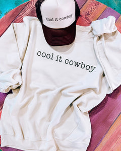 Cool It Cowboy Crewneck