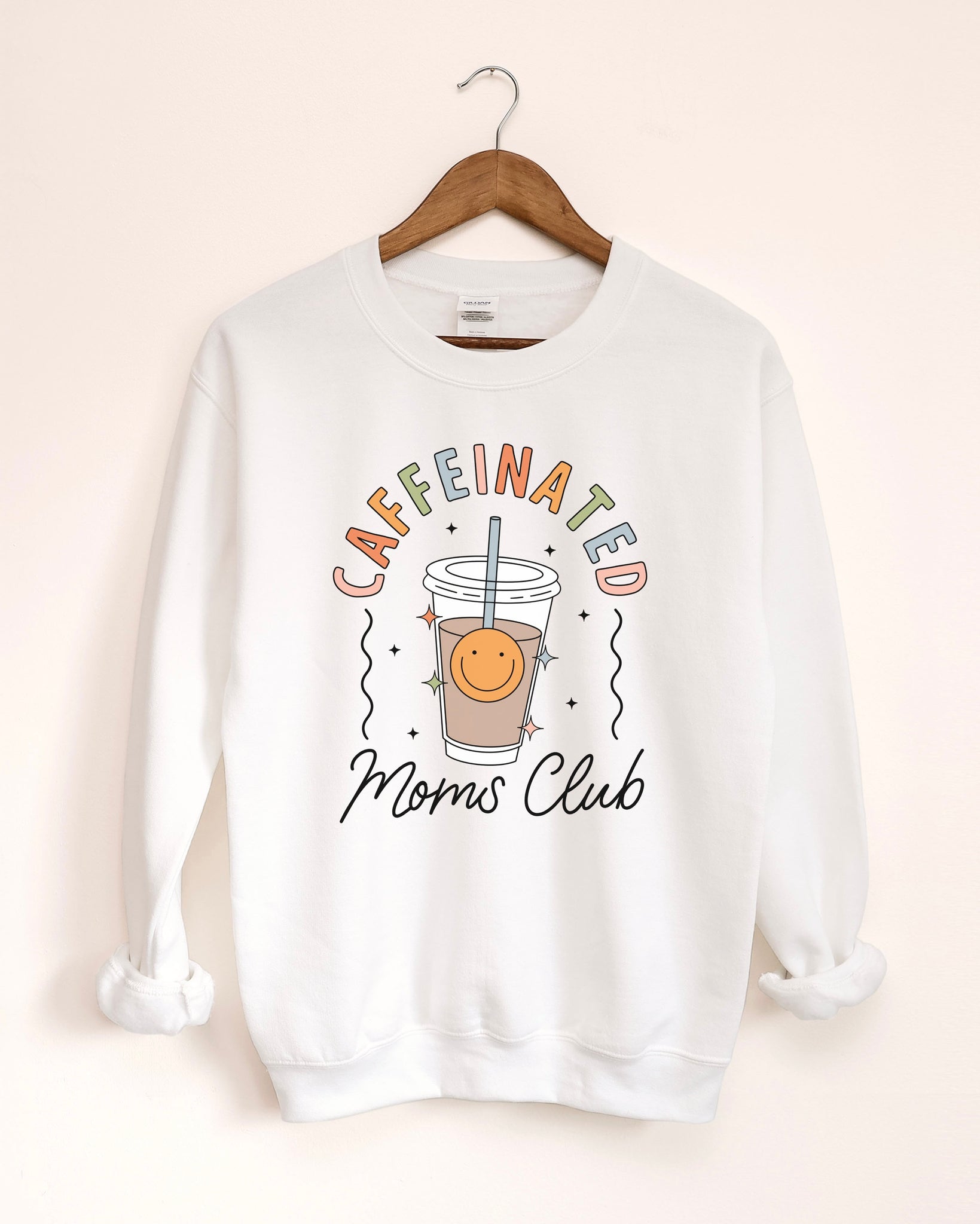 Caffeinated Moms Club Crewneck or Tee