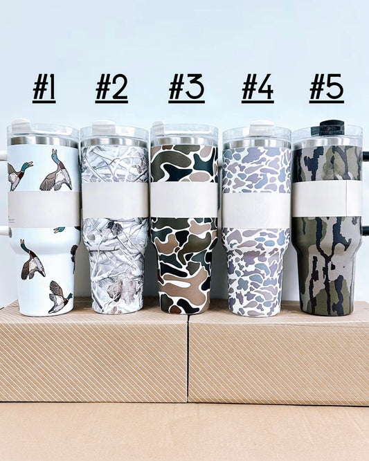 Camo 40oz Tumbler Collection *PREORDER*