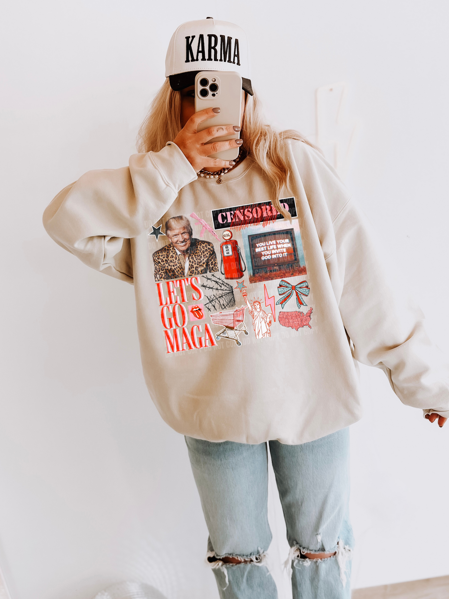 MAGA Collage Crewneck